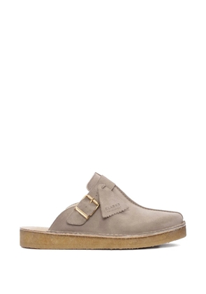 Clarks Originals Trek calf suede flat mules - Neutrals