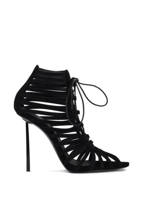 Le Silla Cage lace-up ankle boot - Black