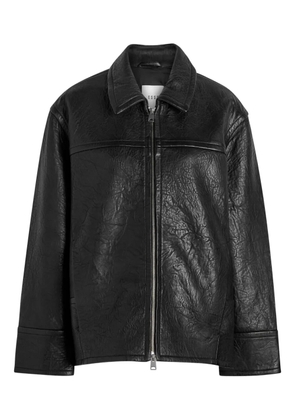 Esse Studios Pelle collared zip jacket - Black