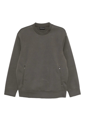 Emporio Armani zip-pocket sweatshirt - Grey