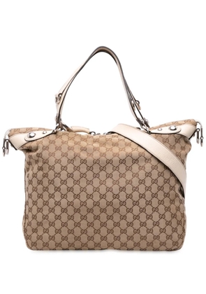 Gucci Pre-Owned 2016-2025 Large GG Canvas Icon Bit satchel - Brown