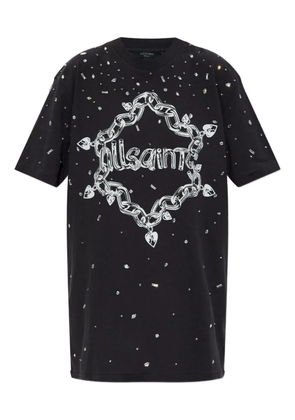 AllSaints Drip Scatter embellished mini dress - Black