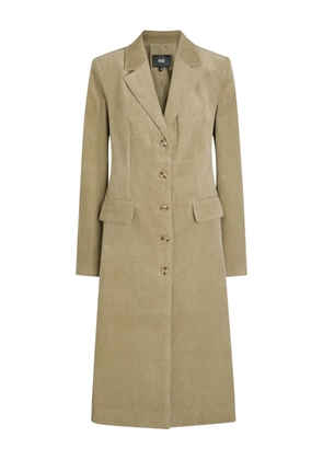 PAIGE Trexi button corduroy-effect coat - Neutrals