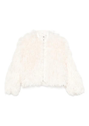 Apparis zip-up faux-fur jacket - White