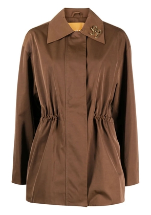 Rejina Pyo Rue logo-plaque jacket - Brown