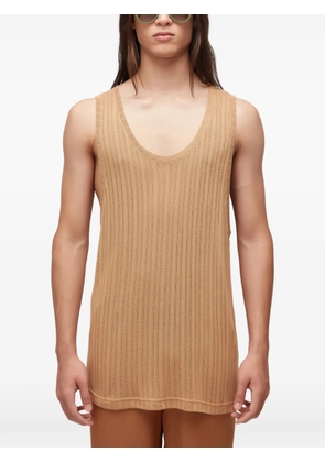 Osklen texture vest - Neutrals