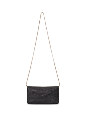 Osklen snakeskin envelope clutch - Black