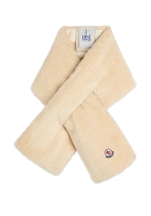 Moncler logo-patch scarf - Neutrals