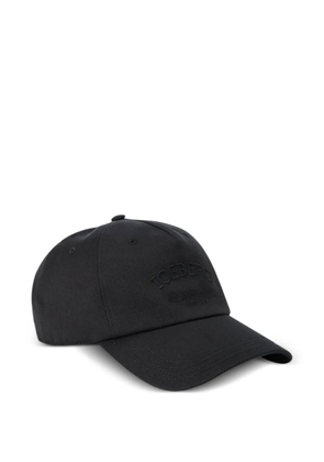 Iceberg logo-embroidery cap - Black