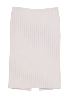 Acne Studios pinstripe midi skirt - Neutrals