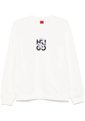 HUGO logo-print sweatshirt - White