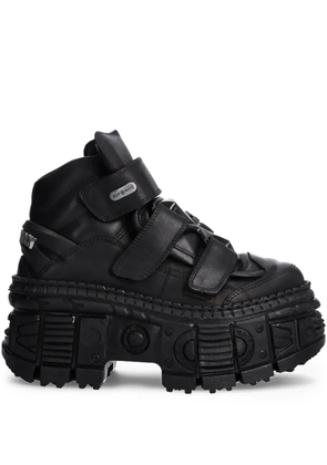 NEW ROCK strap platform boots - Black