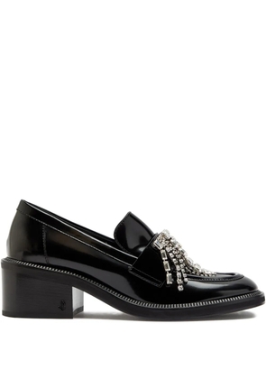 Jimmy Choo Tylor crystal-embellished loafers - Black