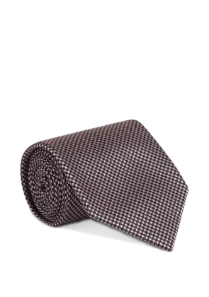 TOM FORD textured silk tie - Black