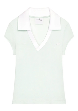 Courrèges V-neck T-shirt - Green