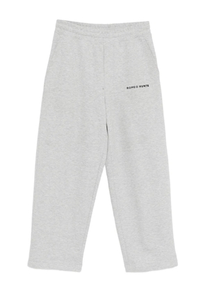 ROMEO HUNTE logo-embroidered trousers - Grey