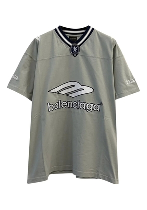 Balenciaga 3B Football V-neck T-shirt - Grey