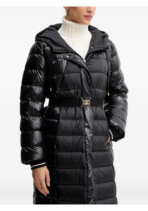 LIU JO hooded quilted coat - Black