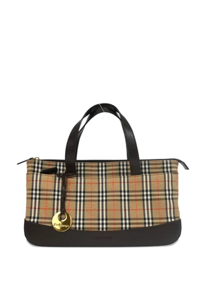 Burberry Pre-Owned 1990-2000s check tote bag - Neutrals