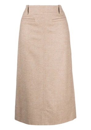 Rejina Pyo Ines wool-blend midi skirt - Brown