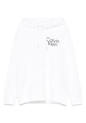 Calvin Klein Jeans logo-print hoodie - White