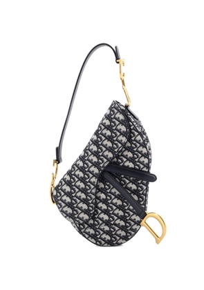 Christian Dior Pre-Owned Saddle Handbag Oblique Canvas Medium shoulder bag - Blue