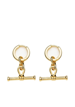 Missoma Ridge T-bar hoop earrings - Gold