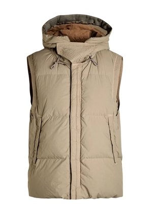 Ten C Boreal hooded padded gilet - Neutrals