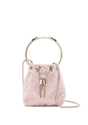 Jimmy Choo micro Bon Bon bucket bag - Pink