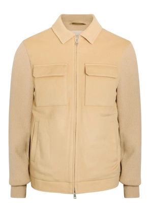 Aurélien knitted-sleeve jacket - Neutrals