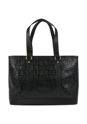 Celine Pre-Owned 1990-2000s embossed leather tote handbag - Black