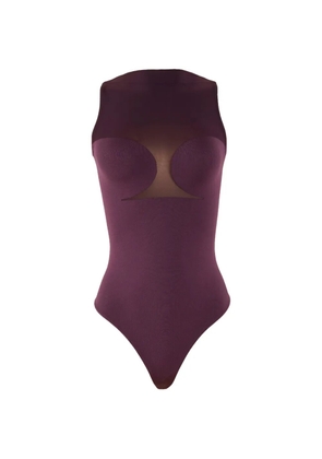 Wolford panelled mesh body - Purple