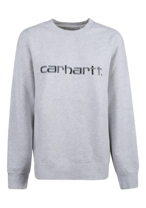 Carhartt WIP printed-logo crewneck sweater - Grey