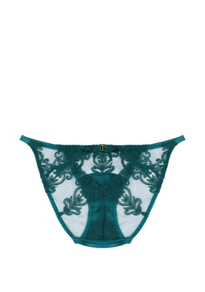 Fleur Of England Olivia Ouvert lace brief - Green