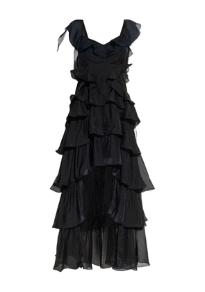 AllSaints ruffle-detailing dress - Black