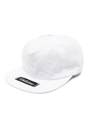 We11done logo-patched baseball cap - White