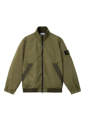 Stone Island zip-up Compass-badge bomber jacket - Green