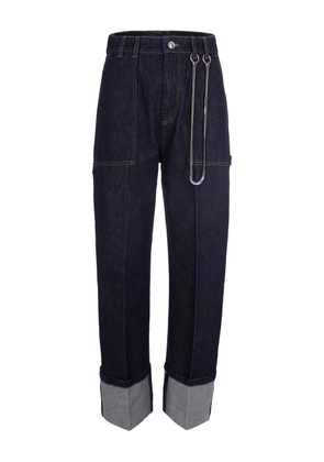 Sportmax ring-chain jeans - Blue