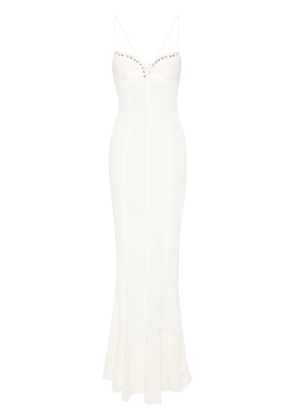 Ludovic de Saint Sernin mermaid maxi dress - White