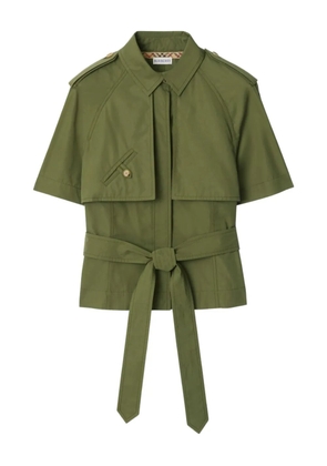 Burberry belt-detail shirt - Green