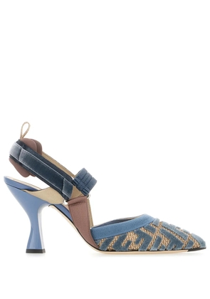 FENDI 85mm Colibri pumps - Blue