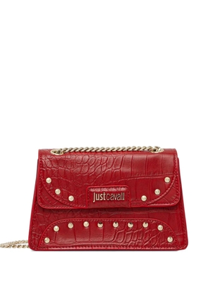 Just Cavalli spike-studded cross body bag - Red