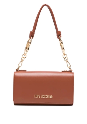 Love Moschino chain-link shoulder bag - Brown