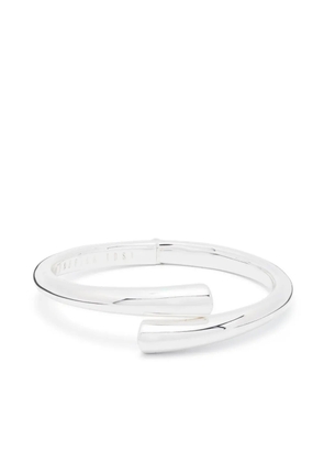 Federica Tosi Tube logo-engraved bracelet - Silver