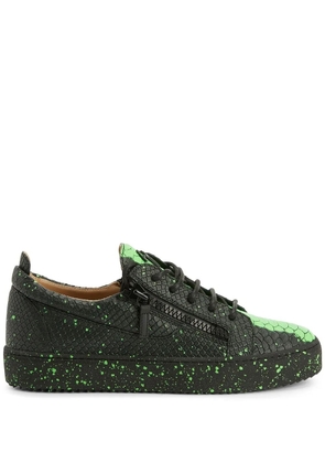 Giuseppe Zanotti Frankie snakeskin-effect sneakers - Black
