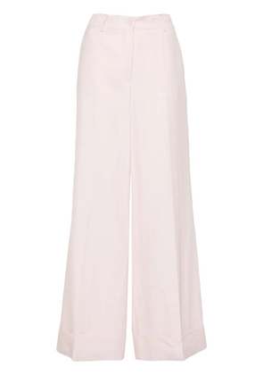 P.A.R.O.S.H. mid-waist wide-leg trousers - Pink
