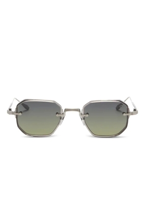 Akoni Juno Two geometric-frame sunglasses - Silver