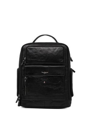 Aeronautica Militare zip-fastening pocket backpack - Black