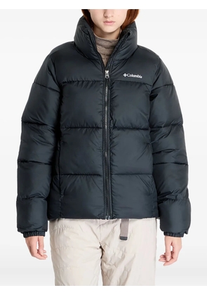 Columbia logo-print padded jacket - Black