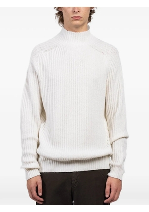 04651/TRIP IN A BAG ribbed mock-neck sweater - White